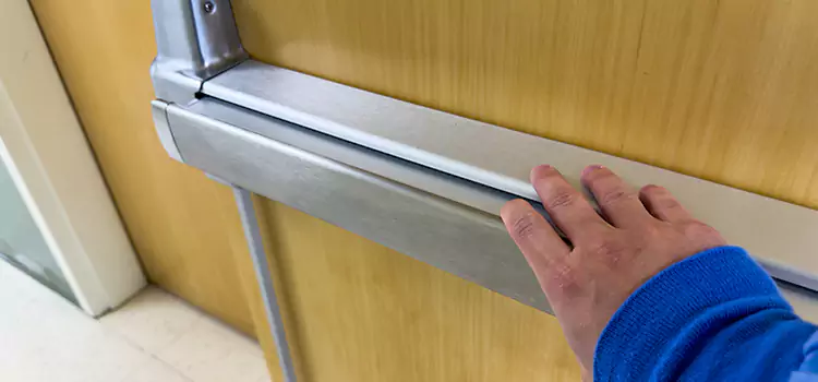 Installing a Push Bar on a Door Tupelo